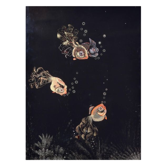 Kunstdrucke auf Leinwand Jean Dunand - Unterwasser Szene