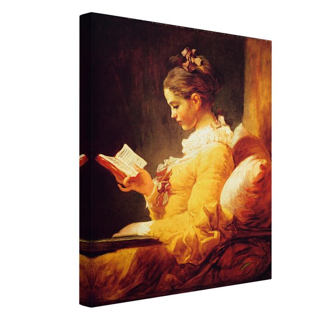 Leinwandbilder Wohnzimmer modern Jean Honoré Fragonard - Lesendes Mädchen