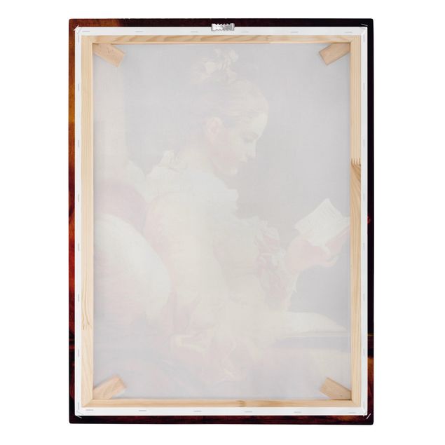 Bilder auf Leinwand Jean Honoré Fragonard - Lesendes Mädchen