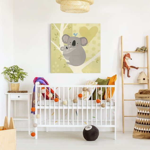 Leinwandbild Babyzimmer - Löwe