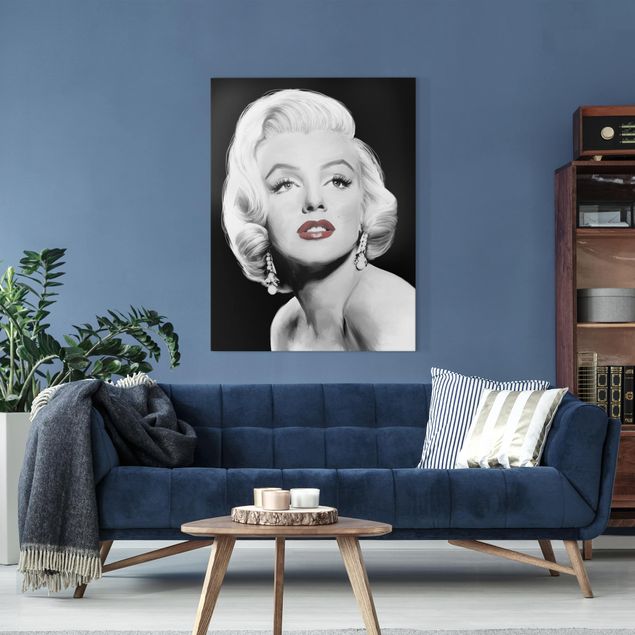 Retro Wandbilder Marilyn mit Ohrschmuck