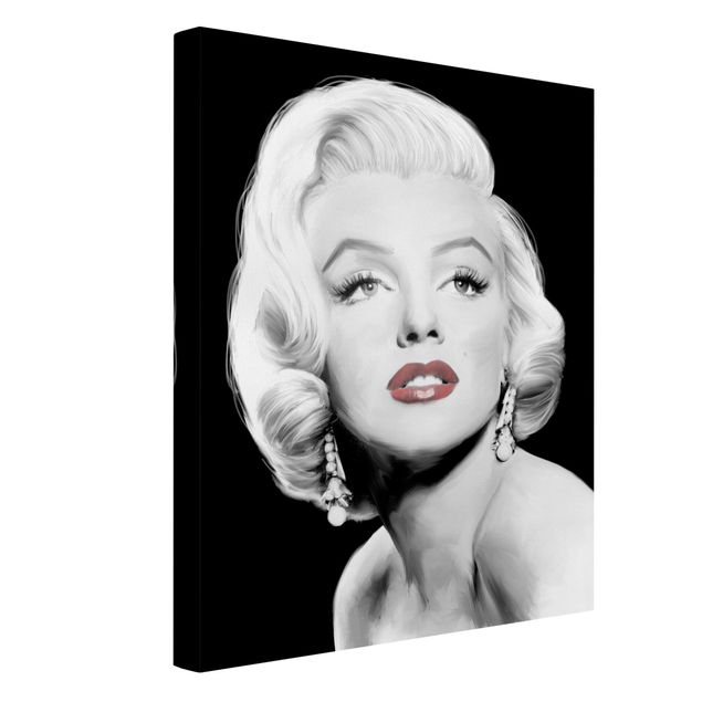 Bilder für die Wand Marilyn mit Ohrschmuck