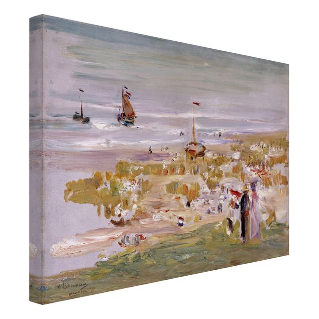 Leinwandbilder Landschaft Max Liebermann - Der Strand