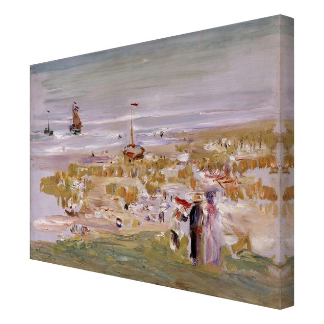 Leinwandbild Kunstdruck Max Liebermann - Der Strand