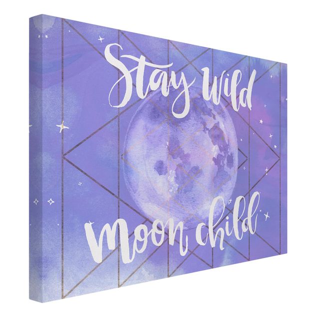 Bilder für die Wand Mond-Kind - Stay wild