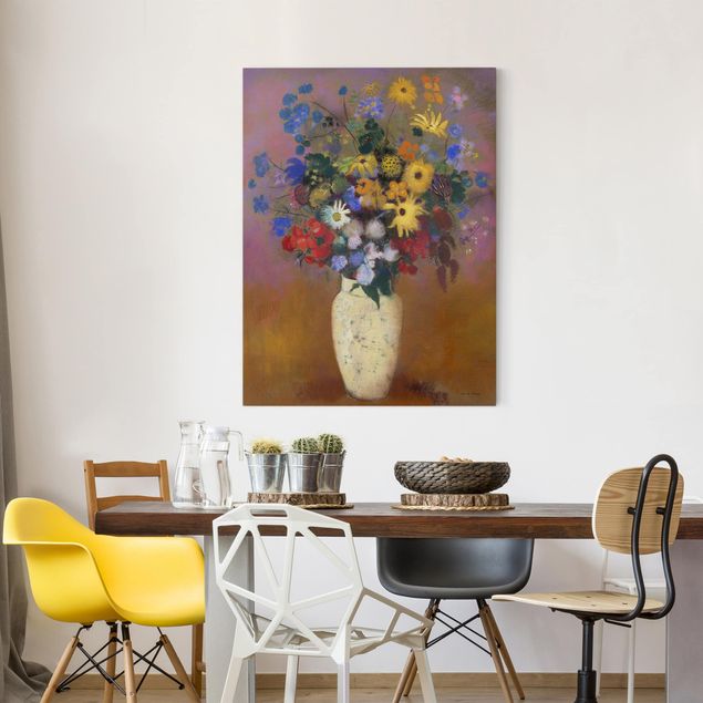 Leinwandbilder Blumen Odilon Redon - Blumen in einer Vase