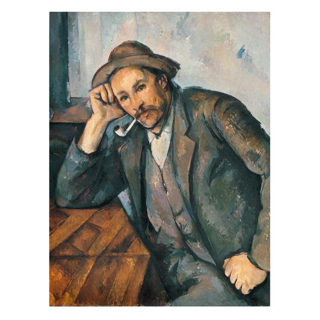 Wandbilder Wohnzimmer modern Paul Cézanne - Der Raucher