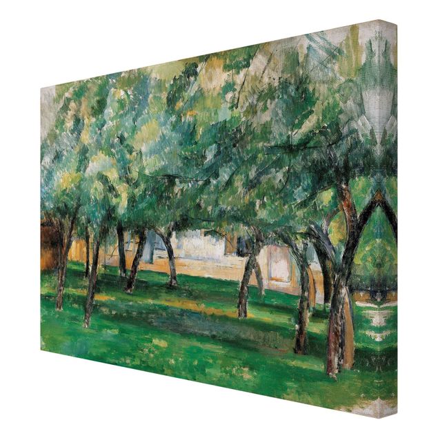 Wandbilder Wohnzimmer modern Paul Cézanne - Gehöft Normandie