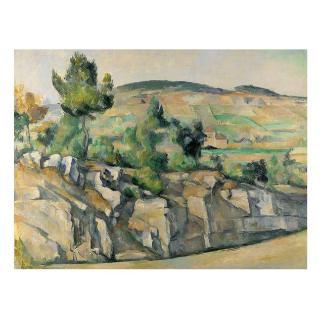 Leinwandbilder Steine Paul Cézanne - Hügelige Landschaft