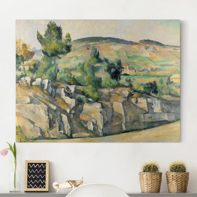 Leinwandbilder XXL Paul Cézanne - Hügelige Landschaft