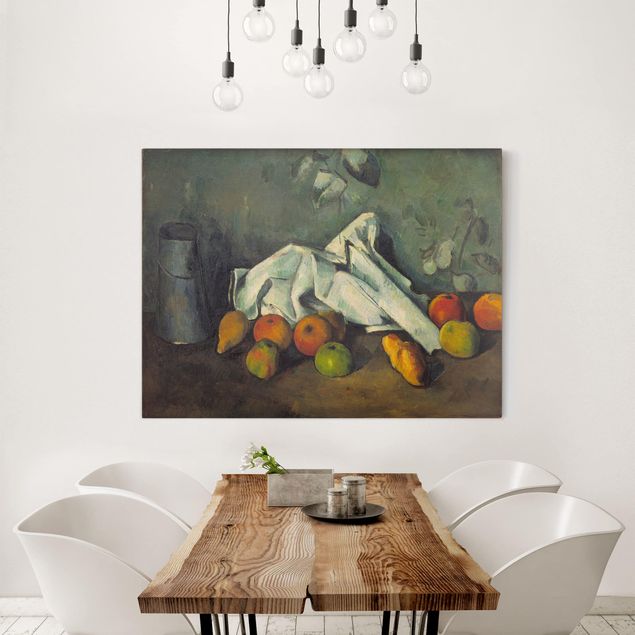 Bilder Impressionismus Paul Cézanne - Milchkanne und Äpfel
