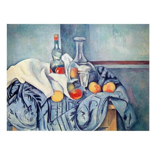 Moderne Leinwandbilder Wohnzimmer Paul Cézanne - Stillleben Pfirsiche