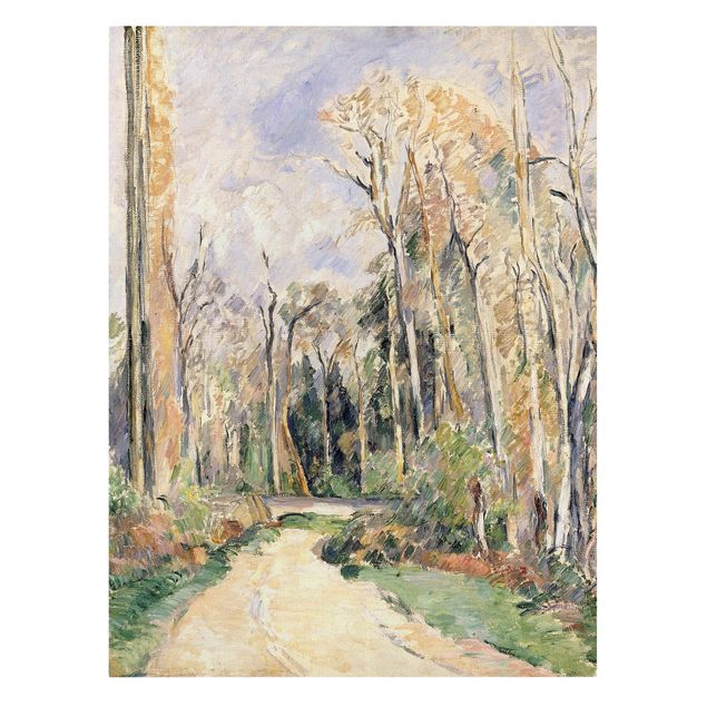 Leinwand Kunstdruck Paul Cézanne - Waldeingang