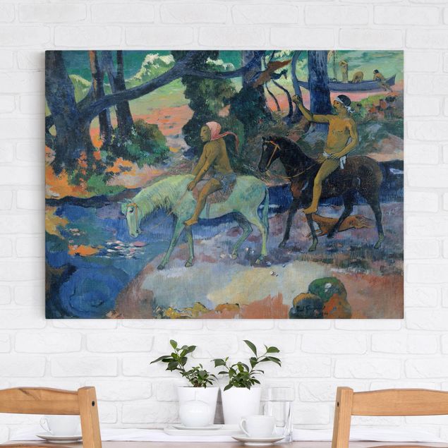 Leinwandbilder XXL Paul Gauguin - Die Flucht