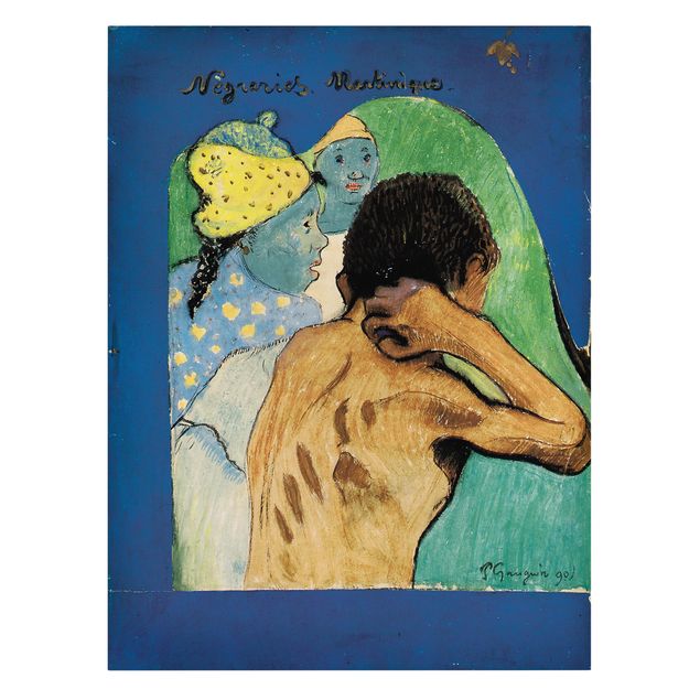 Moderne Leinwandbilder Wohnzimmer Paul Gauguin - Nègreries Martinique
