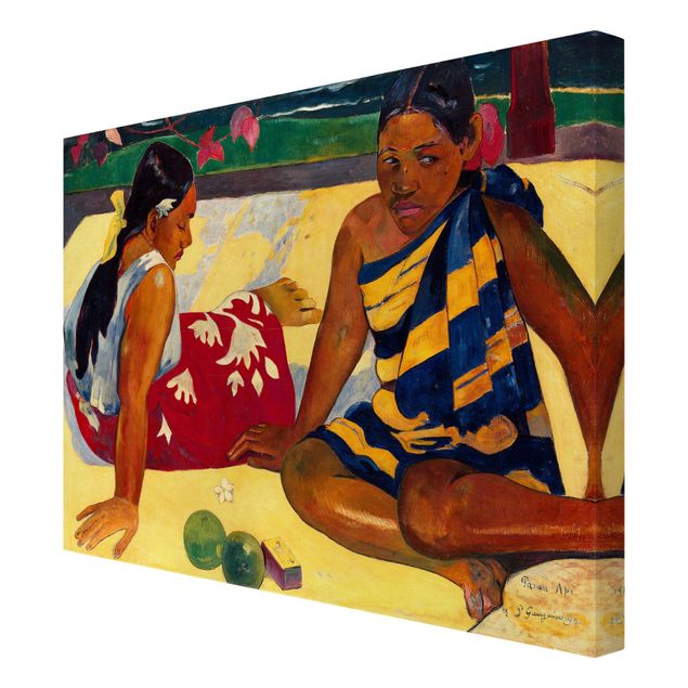Wandbilder Wohnzimmer modern Paul Gauguin - Frauen von Tahiti