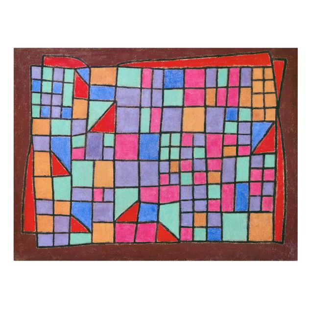 Leinwandbilder abstrakt Paul Klee - Glas-Fassade