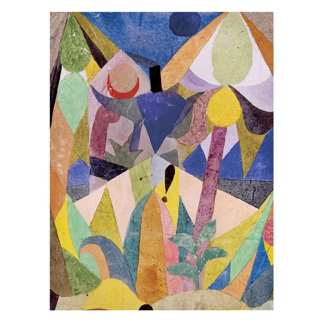 Abstrakte Leinwandbilder Paul Klee - Mildtropische Landschaft
