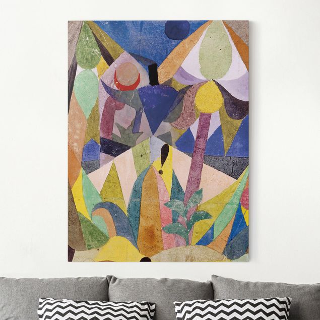 Leinwand Bilder XXL Paul Klee - Mildtropische Landschaft