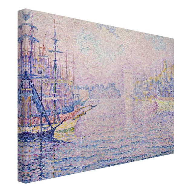 Leinwand Kunstdruck Paul Signac - Der Hafen von Marseille