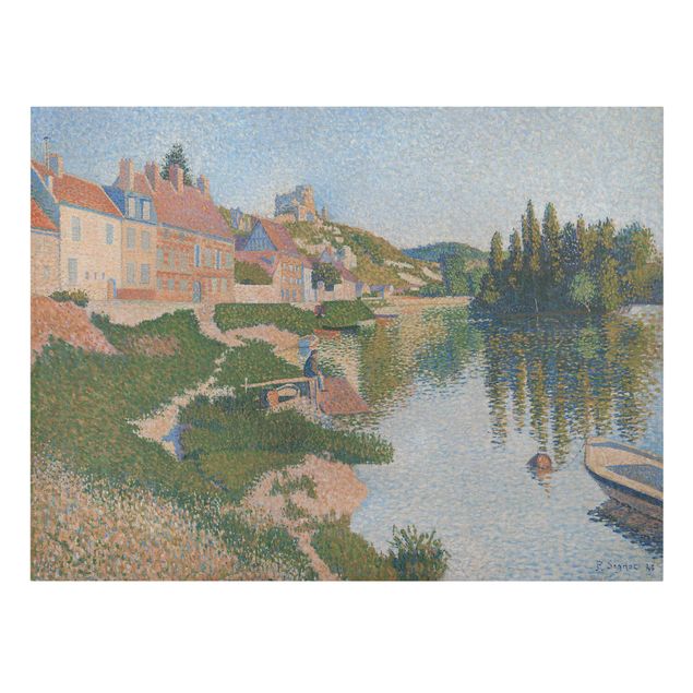 Leinwandbild - Paul Signac - Les Andelys, das Ufer - Quer 4:3