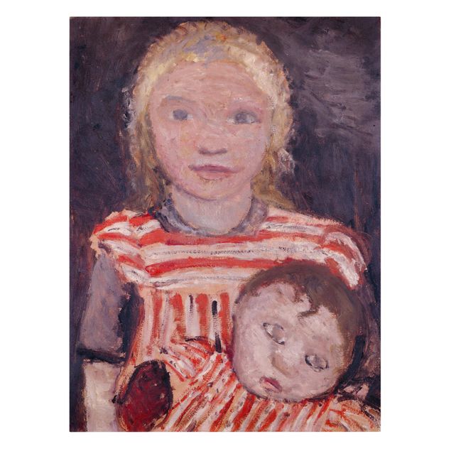 Paula Modersohn-Becker Gemälde Paula Modersohn-Becker - Mädchen mit Puppe