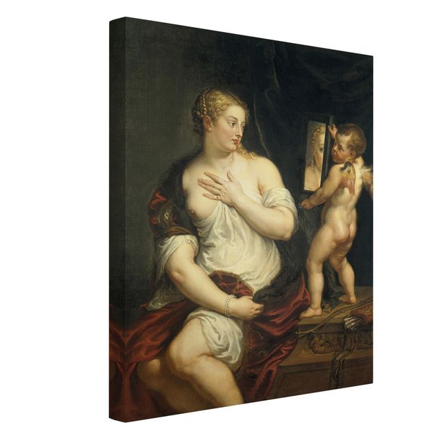 Wandbilder Wohnzimmer modern Peter Paul Rubens - Venus und Cupido