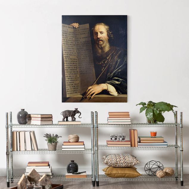 Barock Bilder Philippe de Champaigne - Mose hält Tafel