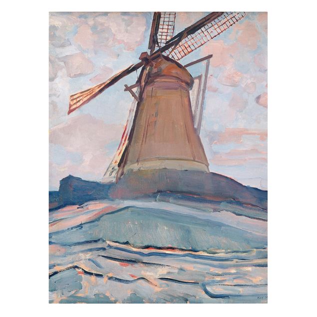 Wandbilder abstrakt Piet Mondrian - Windmühle