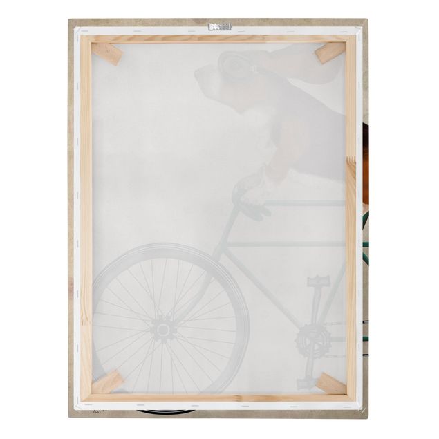 Bilder für die Wand Radtour - Basset auf Fahrrad