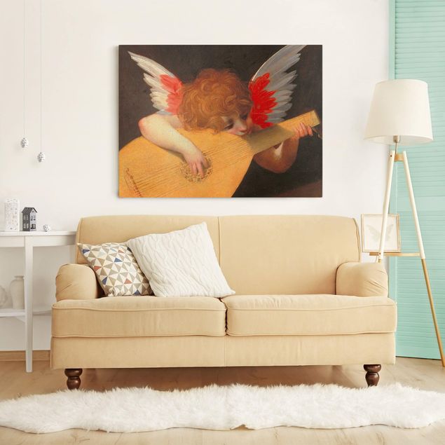 Leinwandbild Kunstdruck Rosso Fiorentino - Musizierender Engel