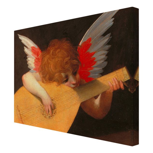 Schöne Leinwandbilder Rosso Fiorentino - Musizierender Engel