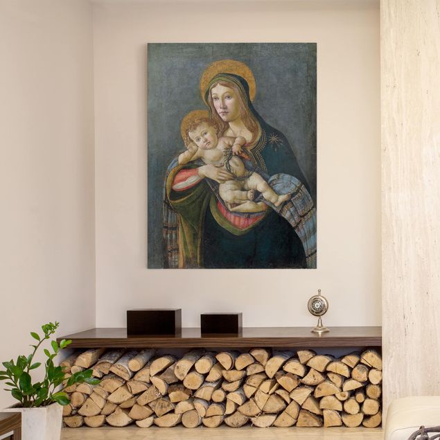 Leinwandbilder Wohnzimmer modern Sandro Botticelli - Madonna und Kind