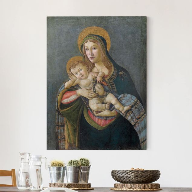 Leinwandbilder XXL Sandro Botticelli - Madonna und Kind