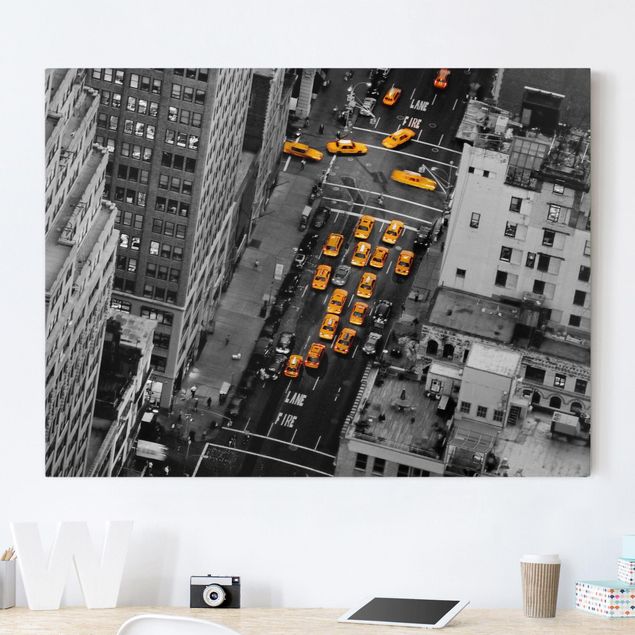 Wandbilder XXL Taxilichter Manhattan