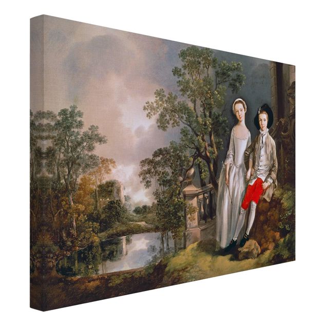 Leinwandbilder Wohnzimmer modern Thomas Gainsborough - Heneage Lloyd und seine Schwester