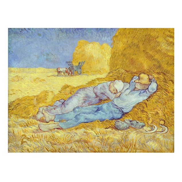Leinwand Kunstdruck Vincent van Gogh - Das Mittagsschläfchen