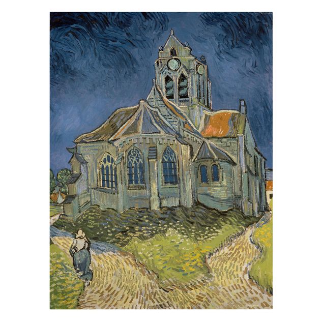 Leinwandbild Kunstdruck Vincent van Gogh - Kirche Auvers-sur-Oise