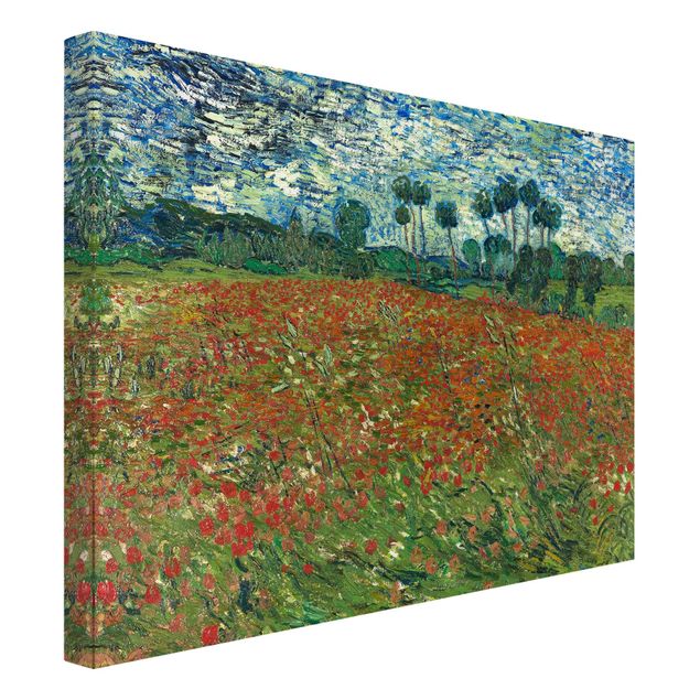 Mohnblumen Leinwandbild Vincent van Gogh - Mohnfeld