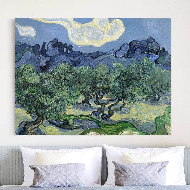 Leinwand Bilder XXL Vincent van Gogh - Olivenbäume