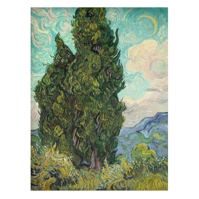 Leinwandbilder Natur Vincent van Gogh - Zypressen