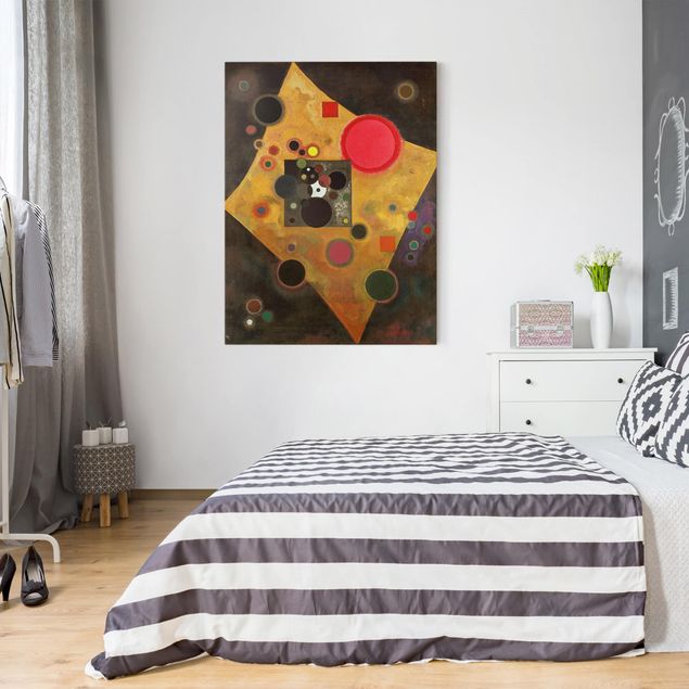 Leinwandbild Wassily Kandinsky Wassily Kandinsky - Akzent in rosa