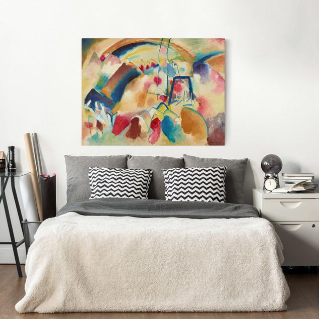 Expressionismus Bilder Wassily Kandinsky - Landschaft mit Kirche