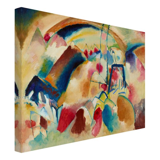 Wandbilder abstrakt Wassily Kandinsky - Landschaft mit Kirche