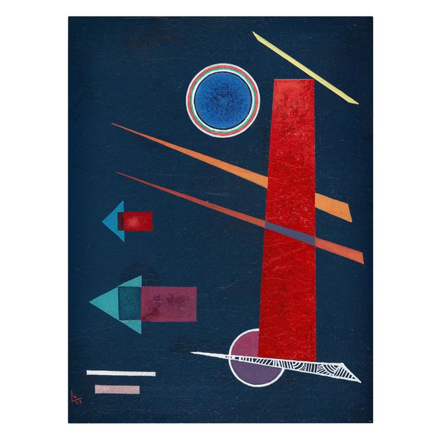 Leinwandbilder abstrakt Wassily Kandinsky - Mächtiges Rot