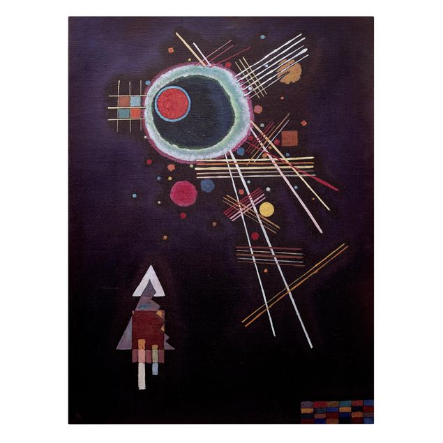 Leinwandbilder abstrakt Wassily Kandinsky - Strahlenlinien
