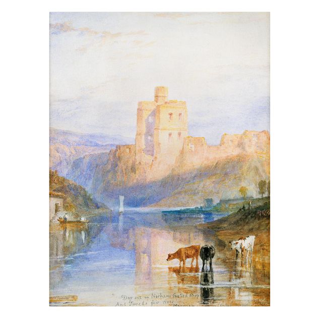 Leinwandbild Kunstdruck William Turner - Norham Castle