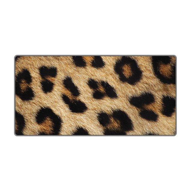 Waschbare Teppiche Leopardenfell hell