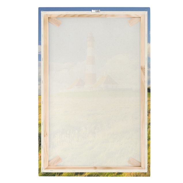 Leinwandbild Natur - Leuchtturm in Schleswig-Holstein - Hochformat 2:3
