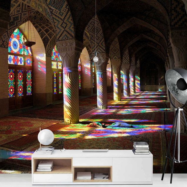 Wandtapete Design Lichter in der Moschee